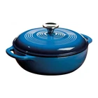 Lodge Enameled 3QT Dutch Oven - Blue New. Price: $101.98.