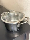 Berghoff Stainless 18/10, Copper Clad Base, Edelstahl, Pot And Lid, 1.5 Qt, Rare Used. Price: $28.00.