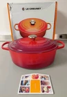 Creuset Signature Cerise Oval Casserole Oven 12-1/4IN & 6-3/4QT New. Price: $225.00.