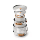 Best Living Bubble Premium 7-PIECE Stainless Steel Cooking Set. Tri-layer New. Price: $184.58.
