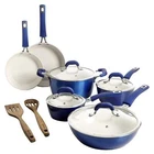 Kenmore Arlington 12 Pc Aluminum Ceramic Coated Nonstick Cookware Set Metalli New. Price: $166.68.
