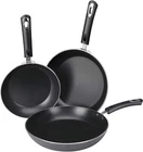 Frying Pan 3 Piece Induction Bottom 8", 9.5", 11" Utopia Kitchen Nonstick New. Price: $67.99.