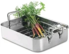 Martha Stewart Stainless Steel Rectangular Roaster Rack 17.5" X 12.3" 5.7" Used. Price: $60.00.
