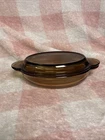 Vision V-14-B By Corning Oz Amber Glass Oval Casserole With Pyrex P-14-C Lid Used. Price: $20.00.