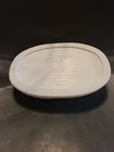Corningware F-15-PC Oval French White Plastic Lid And Dish Used. Price: $15.00.