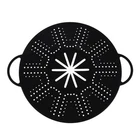 Silicone Frying Pan Cover 13.38 Inch Splatter Screen With Side Handles New. Price: $17.95.