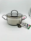 Silga Milano Teknika Stainless Steel Stock Pot 20CM W/ Lid Made Italy New. Price: $158.99.
