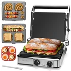 Panini Press Grill 4 Slice Cheese Sandwich Maker Electric Bakers Friend New. Price: $124.99.