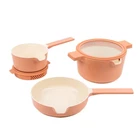 Alva Neat 5-PIECE Nested Ceramic Cookware Set, Pfas & Pfoa-free Nonstick New. Price: $229.00.