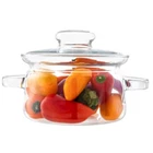 48 Oz Borosilicate Glass Saucepan With Lid Microwave Stove And Dishwasher Safe New. Price: $60.34.