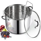 Cook Home Water Bath Canner With Jar Rack & Glass Lid, Professional Stainle... New. Price: $141.76.