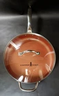 Copper Chef 12" Round Frying Pan W/lid Ceramic Skillet Non Stick Induction Used. Price: $19.95.