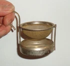 Antique Vintage Unique Swivel Tilt Tea Mesh Strainer Handle Stand Used. Price: $25.00.