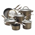 Circulon Symmetry Chocolate Hard-anodized Nonstick 11-PIECE Cookware Set New. Price: $349.99.