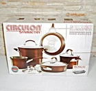 New Circulon Symmetry 9-PIECE Anodized Aluminum Cookware W/ 2PIECE Bakeware Set. Price: $349.00.