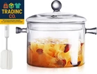 Clear Glass Simmer For Stove Potpourri Cooking Saucepan With Cover Cookware New. Price: $27.99.