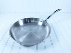 Viking 12 18/8 Stainless Steel Fry Pan 3- Ply Bonded W/ Aluminum Core Free Ship Used. Price: $59.95.