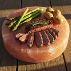 Salt Cooking Block Plate Round 8" Diam For Grilling, Seasoning Free Ship New. Price: $31.99.