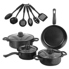 Pre-seasoned Cast Iron Skillet 13PCS/SET Frying Pan Utopia Kitchen New. Price: $42.99.