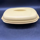 Tupperware Microwave Vegetable Steamer Harvest Gold 1275-4 1273-1 & 1274-2 Used. Price: $8.00.