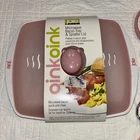 New Joie Oink Microwave Bacon Tray And Splatter Lid, Tongs & Spatula 3 Set. Price: $24.99.