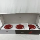 New Box Staub Ceramique 3-PC Mini Cocotte Set 4" Cherry. Price: $37.99.
