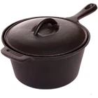 Cajun Cookware Pots 2QUART Seasoned Cast Iron Sauce GL10491AS New. Price: $55.23.