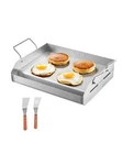 Vevor 17X13 Flat Top Griddle Stainless Steel Universal Bbq Grill Pan Cookware New. Price: $51.99.