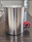 30 Qt Aluminum Electric Seafood Boiling Pot With Strainer Basket, Lid New. Price: $120.00.