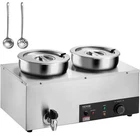 Vevor Electric Soup Warmer,dual 7.4QT Stainless Steel Round POT,1200W Commercial New. Price: $154.97.