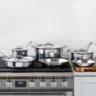 All-clad D3 10PC Stainless Steel Cookware Set Made Usa Induction Ready New. Price: $579.99.