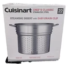 Cuisinart Chefs Classic Stainless Steel 12 Quart Steaming Insert New. Price: $24.50.