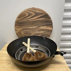 12.8" Carbon Steel WOK-11PCS Woks & Stir Fry Pans With Lid, No Read*** New. Price: $29.99.