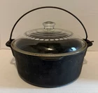 Rare Wagner Ware 5 Qt. Usa Model Dutch Oven & Glass Lid Used. Price: $40.00.