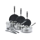 Greenpan X Bobby Flay Stainless Steel 12 Piece Cookware Pots & Pans Set, Prof... New. Price: $343.44.