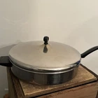 Vtg Farberware 18/10 Stainless Steel 12" 30CM Frying Pan Skillet Lid Used. Price: $37.99.