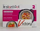 New Instant Pot 2-PIECE Steamer 6 Qt & 8 Baskets Only. Price: $17.10.