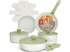 Bakkenmaster Pots And Pans Set Non Stick Ceramic-granite 14-PIECE New. Price: $71.95.