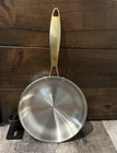 David Burke Tri-ply Series 8" Stainless Heavy Fry Pan Skillet Gold Handle Nwot! New. Price: $27.00.