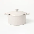 7.5QT Enamel Dutch Oven Light Gray - Figmint New. Price: $44.99.