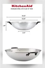 Kitchenaid Stainless Steel 5-PLY Clad 15" Wok Induction Gas Electric Safe New. Price: $130.00.