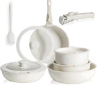 12PIECE Pots And Pans Set Nonstick Induction Cookware Granite Coated New. Price: $65.99.