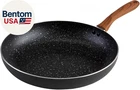 Usa Woodlook 8" Black Stone Fry Pan Handle Speckled Nonstick Interior, New. Price: $23.10.
