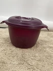 Tupperware 6451 Microwave Rice Maker Steamer Cooker Piece Set Purple 2.2L Bowl Used. Price: $21.00.