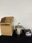 Kuhn Rikon 4TH Burner Pot Wglass Lid And Steam Basket 12 Cup 4200QVC New In Box. Price: $25.00.
