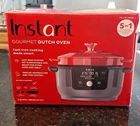 Instant Gourmet Qt Precision Electric Dutch Oven 5-IN-1 Cast Iron Red 6226685 Open. Price: $100.00.