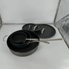 3-PAN Set Calphalon Commercial Aluminum W/ Lids 1QT 2.5QT Toledo Ohio Used. Price: $89.99.