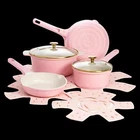 Paris Hilton Clean Ceramic Nonstick Cast Aluminum Cookware Set/heart Shape Pink New. Price: $113.63.