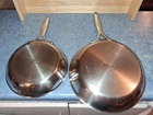 Pampered Chef Tri-ply Clad Stainless Steel 10"&8" Frying Pan Skillets-very Clean Used. Price: $75.00.