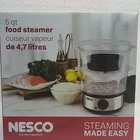 Nesco ST-25F, Quart -food Steamer Cuiser Vapeur. New, Open Box.. Price: $20.00.